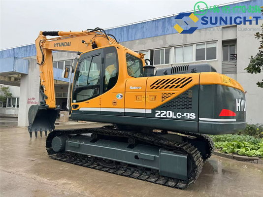 Second Hand Low Hour Hyundai Crawler R220LC-9S Gebraucht Baggermotor Leistungsstarker R220LC R220 220 20 Tonnen Digger